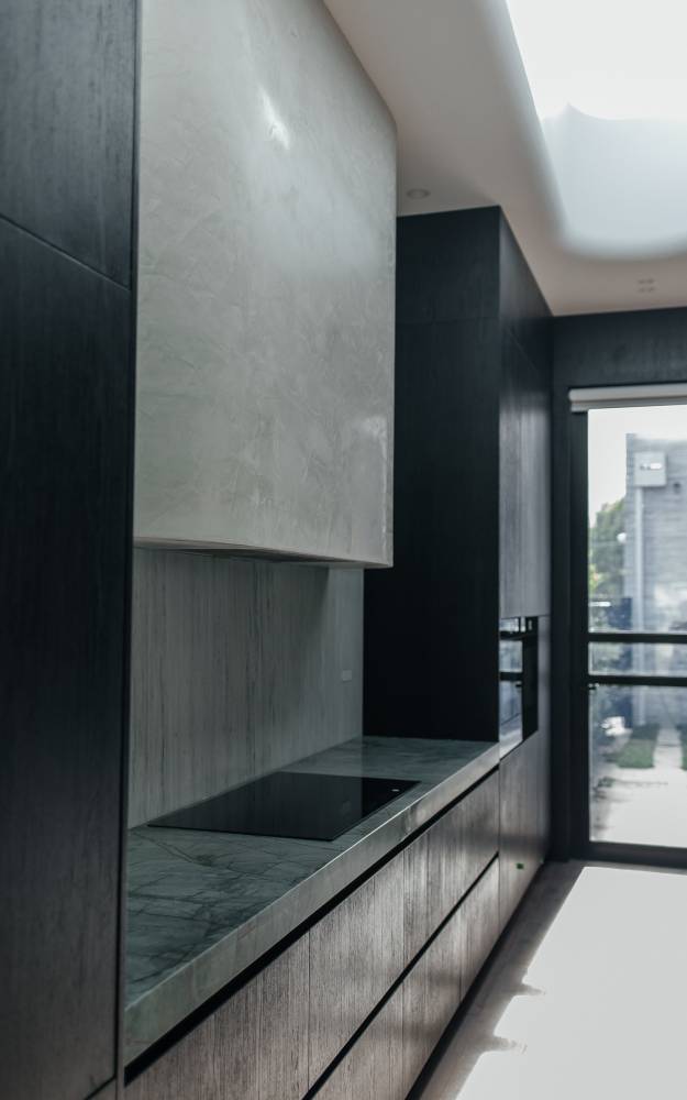 Kitchens 7 Microcement kitchen splashback in Melbourne home